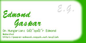edmond gaspar business card